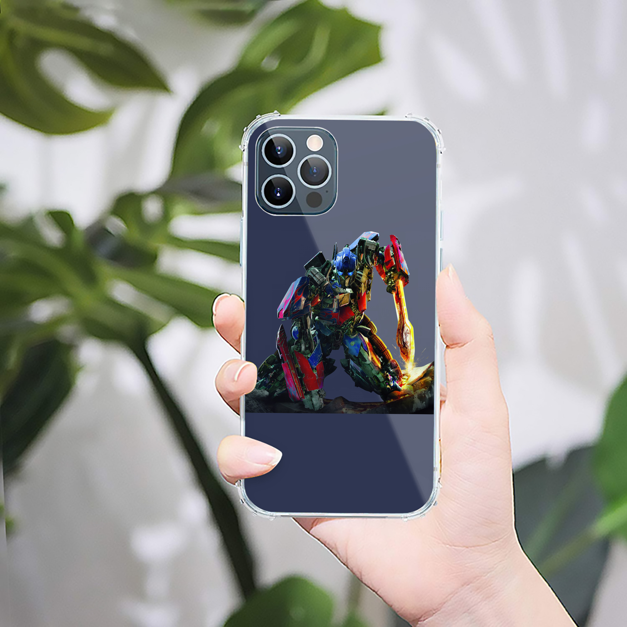 （画像用） Transformers トランスフォーマー 【iPhone 12シリーズ対応】透明スマホケース（クリアソフトケース）